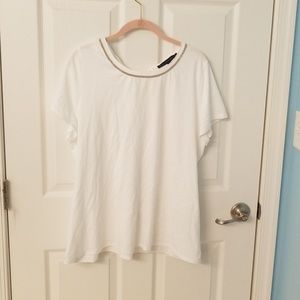 EUC White tee by white house black market